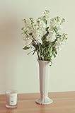 Le Petale Lsize ライトグレー エレガントなトールベース・花瓶 フラワーベース 陶器