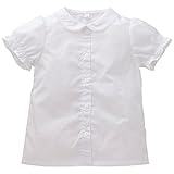 西松屋 [EFD] 丸襟袖くしゅ半袖ブラウス 【100cm・110cm・120cm・130cm・140cm】　120