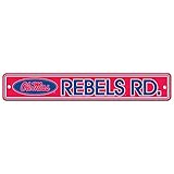 ミシシッピOle Miss RebelsプラスチックStreet Sign