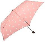 サンマルコ 折りたたみ傘 くまのがっこう ジャッキー手元 水玉総柄 折ミニ ピンク 55cm