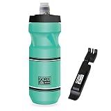 GORIX(ゴリックス) 自転車 ボトル [ 610ml・タイヤレバー付き・新型吸い口 ] GX-BOTTLE ボトル ＆タイヤレバーセット チェレステカラー サイクル ボトル