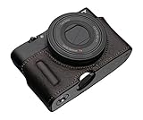 GARIZ SONY DSC-RX100M2用 本革カメラケース(シボ加工) HG-RX100IIBR ブラウン