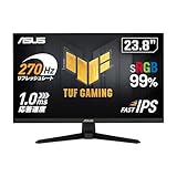 ASUS TUF Gaming VG249QM1A ゲーミングモニター 23.8インチ 270Hz Fast IPS