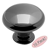 Cosmas 5422bnブラックニッケルキャビネットハードウェアマッシュルームノブ – 1 – 3 / 16 "直径 – 10パック