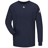 Bulwark FR Cool Touch ® 2 Long Sleeve Tee – CAT 2 – smt2 カラー: ブルー