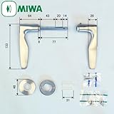 MIWA(美和ロック) LA レバーハンドル 56型 扉厚33～41mm用