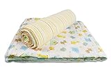 Spasilk 100% Cotton Muslin Swaddle Blankets, Yellow Ark, 2 Count by Spasilk [並行輸入品]