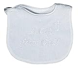 Raindrops Embroidered Bib, A Gift from God by Raindrops [並行輸入品]