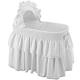 Baby Doll Bedding Paradise Rainbow Bassinet Set, White by BabyDoll Bedding