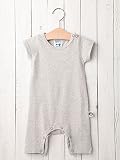 RUGGED WORKS ( ラゲッドワークス ) ベビー 日本製 ロンパース 赤ちゃん 男の子 女の子 半袖 ベビー服 70㎝ グレー