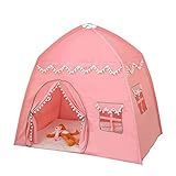 SHUUL キッズテント,プリンセス キャッスル ガールズ ポップアップ プレイ テント | 屋外と屋内のプレイハウス、3～4人のが利用可能、女の子、男の子、向けのクリスマス誕生日プレゼント、折りたたみ式用プレイテント。