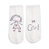 ベビー少女コミック柄スニーカーソックス