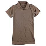 Women's Short Sleeve Poly/Cotton Pique Polo Shirt (Mocha Large) [並行輸入品]