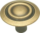 Hickory Hardware P120-AB 1-1/8-Inch Cavalier Cabinet Knob, Antique Brass Hickory Hardware [並行輸入品]