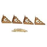 4個入り ボックス コーナープロテクター コーナー金具 家具 装飾（24ネジ付き) 3cm 古銅色