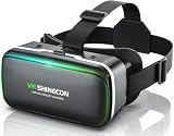 【2025年昇級版 VRゴーグル】VRゴーグル スマホ用 3d ピントや目幅調整可 3Dパノラマ体験 非球面光学レンズ 眼鏡対応 120°超広角 装着感良い 4.7～6.5インチiPhone&androidなどのスマホ対応 軽量 1080PHD 3Dメガネ 通気性 日本語説明書付 プレゼント