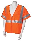 Jackson Safety ANSI Class 3 Mesh Deluxe Style Polyester Safety Vest with Silver Reflective by Jackso
