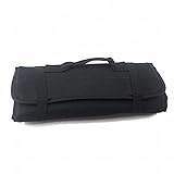 【Rurumi】工具 道具 収納 ツール ロール バッグ 22 ポケット ケース ポーチ 袋 (黒)