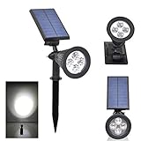 BANGWEIER　ソーラーフットライト　アウトドアー スポットライト 省エネライト 屋外用　庭　車道ライト