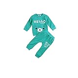 Laparc (ラパルク) アニマル パジャマ アンサンブル ベビー キッズ レッド グリーン オレンジ ( 73cm 80cm 85cm 90cm ) 長袖 (80cm, 緑)