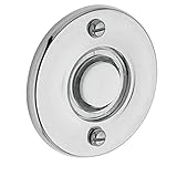 Baldwin 4851260 Round Bell Button, Bright Chrome by Baldwin