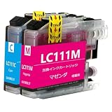 LC111Mマゼンタ LC111Cシアン各1本計2本Brother用互換インクカートリッジブラザープリンター対応汎用インクタンク 対応機種:DCP-J957N J757N J557N J877N MFC-J987DN J897DN J827DN J727D J952N J752N J552N J980DN J890DN J820DN J720D等