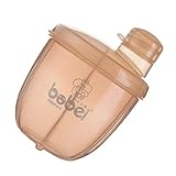 【ノーブランド品】 赤ちゃん　お出かけ　ロータリー　離乳食　粉ミルク　保存容器　フードボックス　3格分け　耐熱性　安全　全3色 - コーヒー