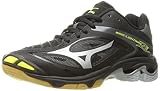 [Mizuno] Women's Wave Lighting Z3 Black/Silver Yellow Ankle-High Volleyball Shoe - 6.5M