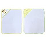 Neat Solutions Happy Monkey Terry Hooded Towel Set, Green/Yellow by Neat Solutions