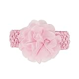 Ochine　新生児 赤ちゃん 出産祝い　ベビー キッズ ヘアバンド　新生児ヘアバンド　ガールズアバンド　赤ちゃんもオシャレに♪　弾力性　シフォンフラワー　可愛いボウ 12色セット