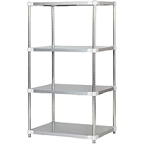 Amazon.co.jp: ILC ラック ステンレスラック 幅90cm 4段 耐荷重