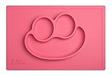 Baby Turnip Fun Meal Placemat (Pink) - Silicone Baby Plate & Placemat by Baby Turnip