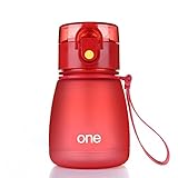 ONEISALL GYBL155 308MLワンタッチオープンタイプ水筒 赤ちゃん用子供用ストローマグボトル通園幼稚園通勤ボトル (red)