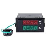 Yiteng　 電圧計　デュアル　ディスプレイ　レール　DL69-2042 AC　デジタル　電圧電流 測定 AC 80V〜300V 0.2-99.9A　交換性　便利性　高性能　安定性