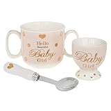 Stunning Pink Shimmer Baby Girl Cutlery Gift Set by Haysom Interiors [並行輸入品]
