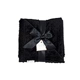 MEG Original Minky Dot Baby Blanket Black/Black by MEG Original