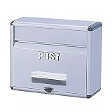 アイリスオーヤマ アルミポスト APT-400 APT-400 グレー 00014554 【まとめ買い3個セット】