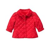 ジンボリー GYMBOREE/ キルトジャケット ホーリー レッド アウタージャケット 0～3ヶ月【並行輸入】