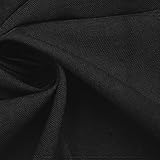 [moonfarm] コットン オックス生地 黒 綿100％ 薄手 幅約140㎝ 無地 布 手芸 オックスフォード (2m)