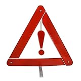 uxcell　警告の三角形　三角停止表示板　三角停止反射板　警告サイン　道路標識　トライアングル　レッド　ホワイト　プラスチック製　交通危険 メタル