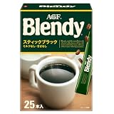 AGF ブレンディ スティックブラック 25本 【 スティックコーヒー 】【 インスタントコーヒー 】【 水に溶ける 】