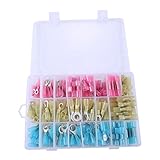 270個いり ナイロン圧着端子セット クリンプ端子 絶縁電線ケーブルコネクタ キットセット ケースに付き
