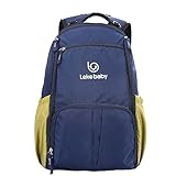 Lekebabyバックパック防水マザーズバッグ多機能 大容量 ファッション (ブルー)