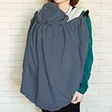 ◎日本製◎（クリップ式）抱っこ紐用あったかフリース防寒カバー　簡単装着でお出かけに便利♪ (ネイビー(クリップ式))