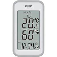 タニタ(Tanita) 温湿度計 デジタル グレー TT-559 GY 壁掛け 卓上 マグネット
