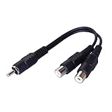 フジパーツ ピン2分配コード(ピンプラグ×1-ピンジャック×2)01ｍ/AD-512