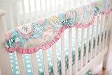 My Baby Sam Baby Crib Rail Cover, Pixie/Aqua by My Baby Sam [並行輸入品]