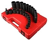 Sunex 3326 3/8-Inch Drive 12-Point SAE Impact Socket Set, 25-Piece by Sunex International [並行輸入品]