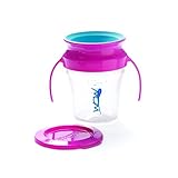 Wow Cup Spill Free 360° Training Cup Pink