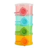 Mily Stackable Milk Powder Dispenser Formula Dispenser Snack Container - Pratical, Four-layer, Color